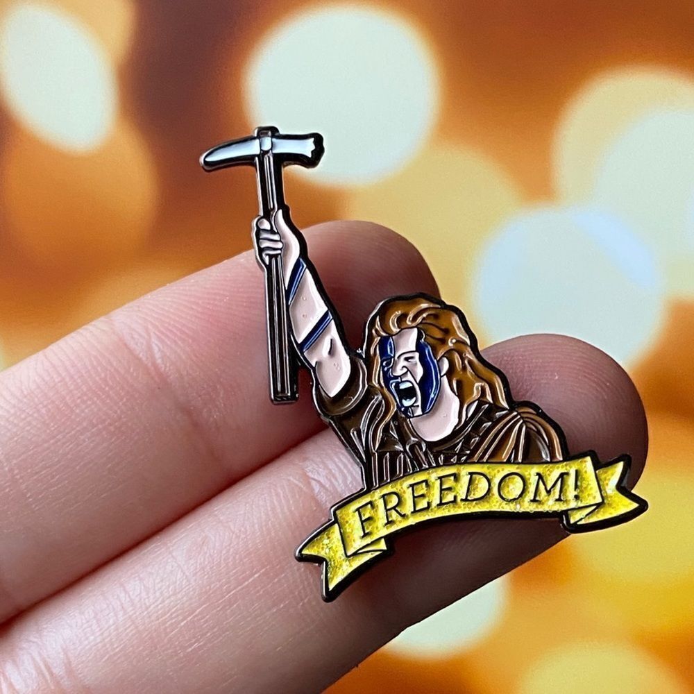 Braveheart Mel Gibson Enamel Pin Brooch